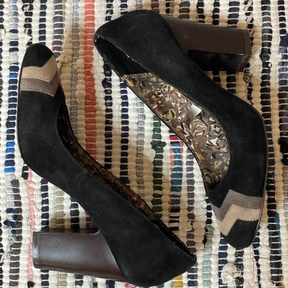 Missoni For Target Suede Chevron Pumps in Black - Picture 7 of 10